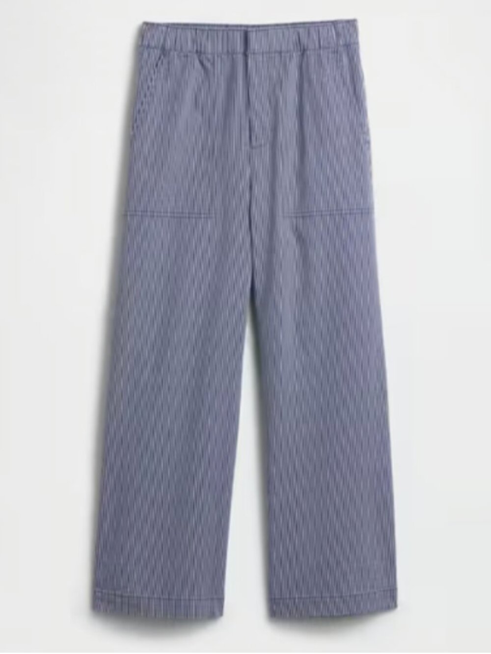GAP High Rise Easy Wide-Leg Striped Khaki Pant - Picture 2 of 7